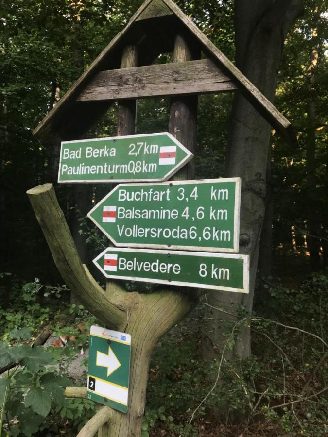 Ferienwohnung Auszeit Am Kurpark Bad Berka - Balkon - Ruhige Lage- Gratis Parkplatz & Wlan Eksteriør bilde