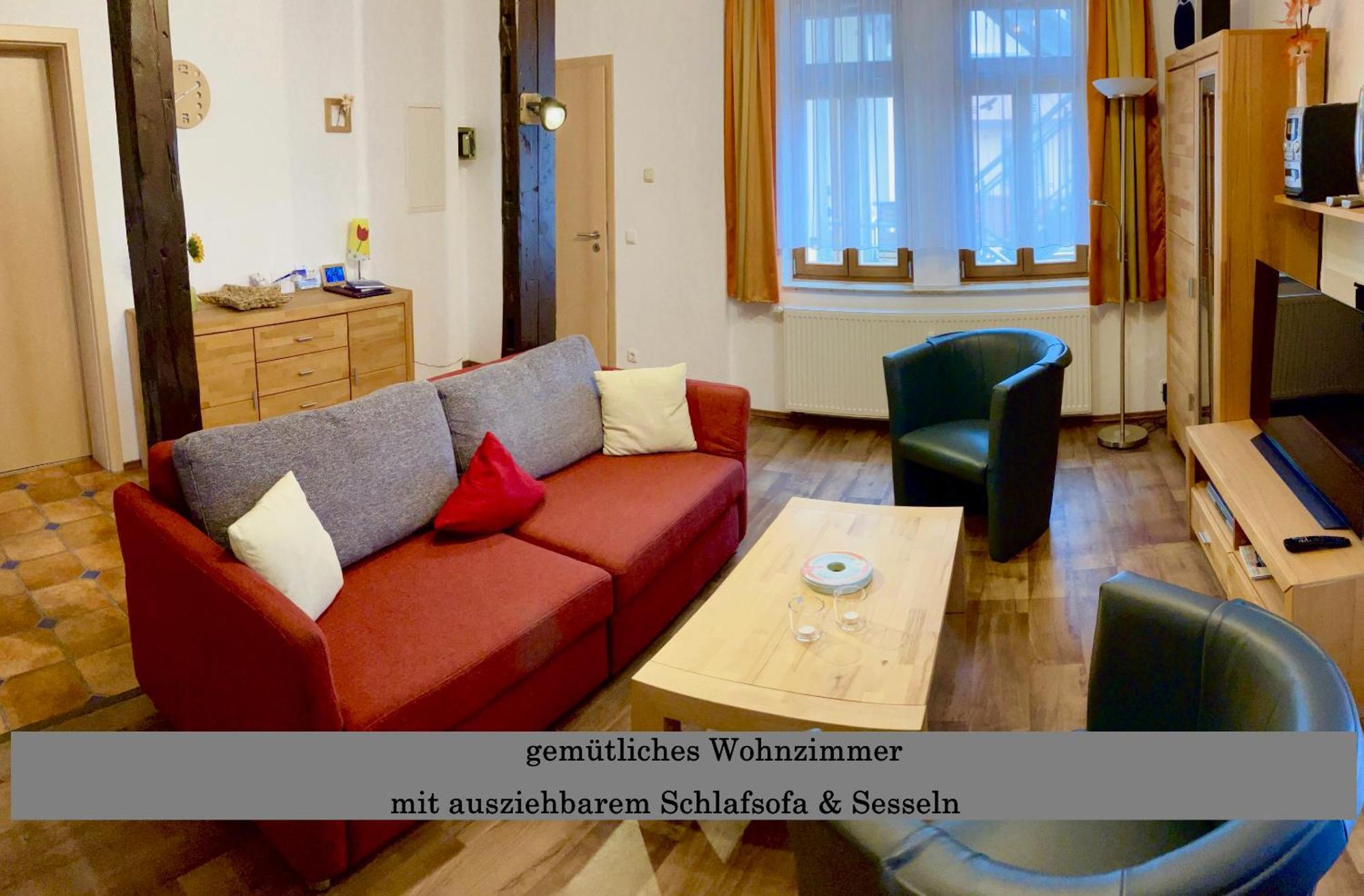 Ferienwohnung Auszeit Am Kurpark Bad Berka - Balkon - Ruhige Lage- Gratis Parkplatz & Wlan Eksteriør bilde