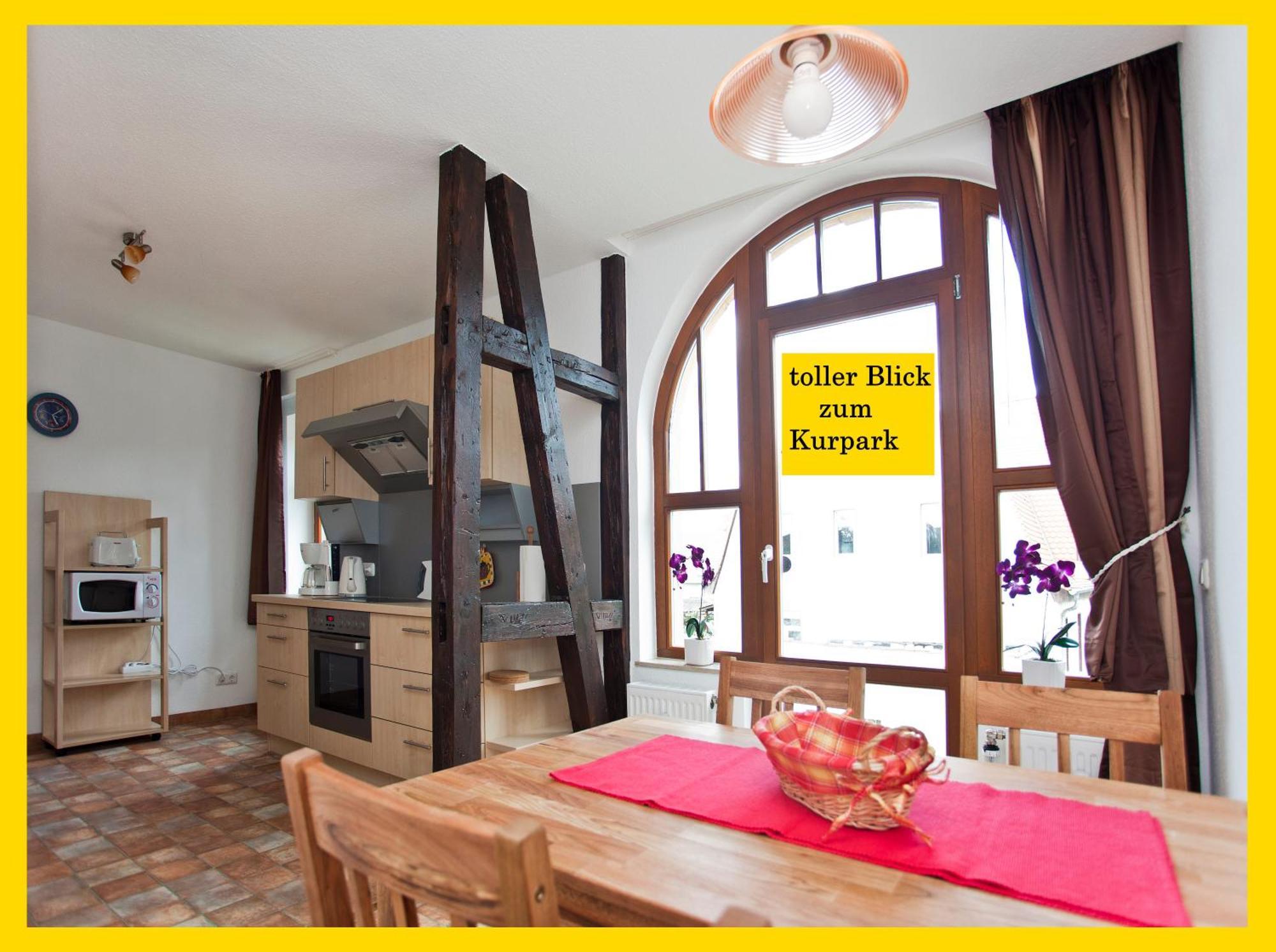 Ferienwohnung Auszeit Am Kurpark Bad Berka - Balkon - Ruhige Lage- Gratis Parkplatz & Wlan Eksteriør bilde